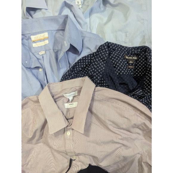 Men's Button Down Shirt Lot XL 17 18 set of 7 +2 - Picture 5 of 6